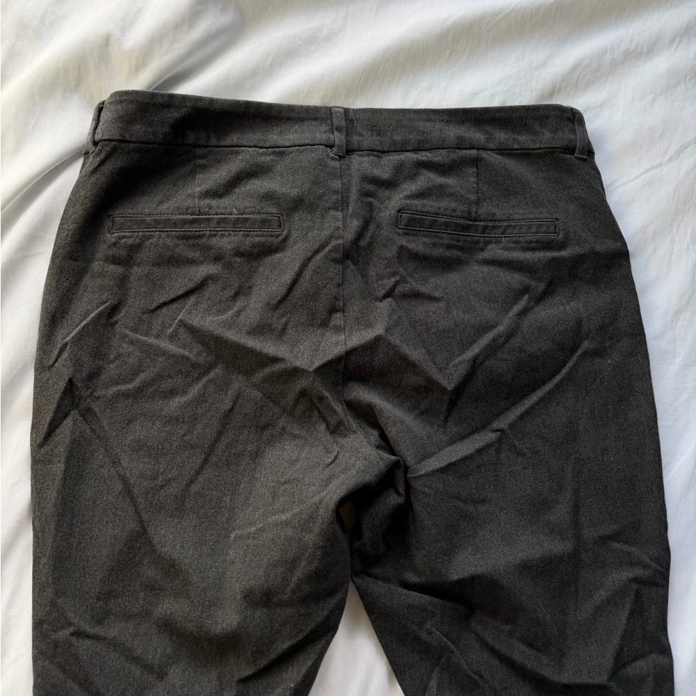Gray Slim Fit Trousers